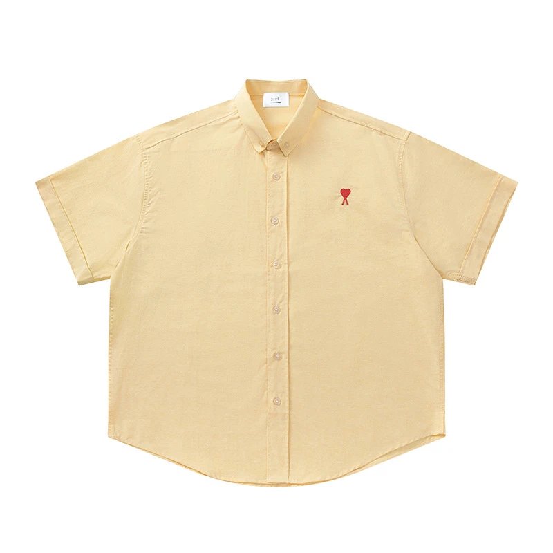 Ami's simple and loving style yellow shirt
