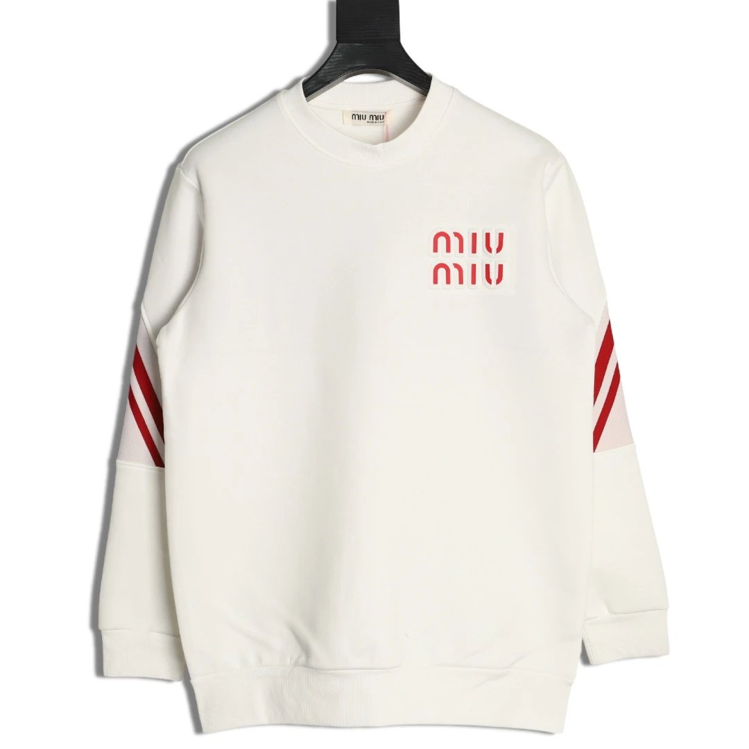 Sweatshirt by Miu Miu with White Sweatshirt with Red Miu