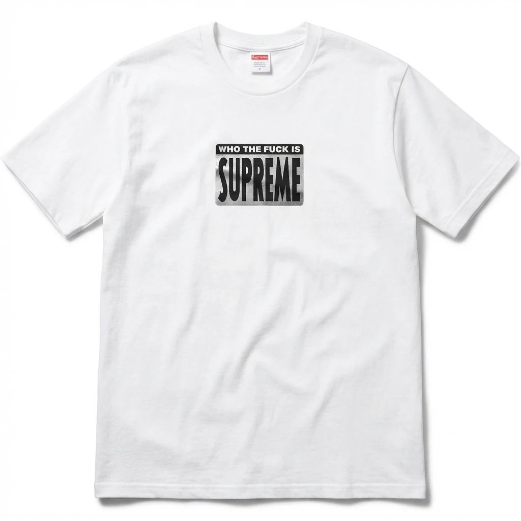 Supreme - printed trendy brand white T - shirt