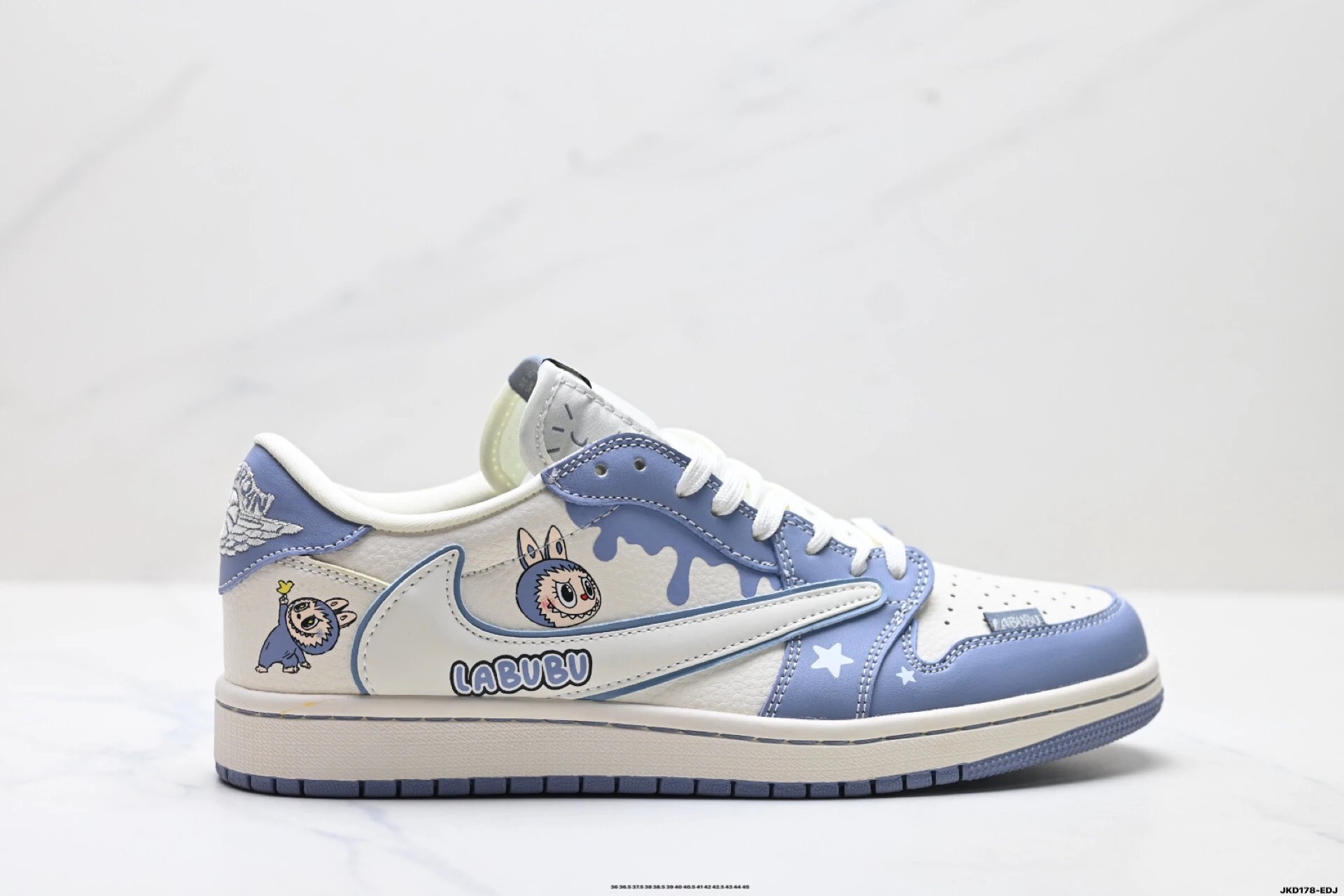 Nike LABUBU Co-branded Blue and White Sports Shoes