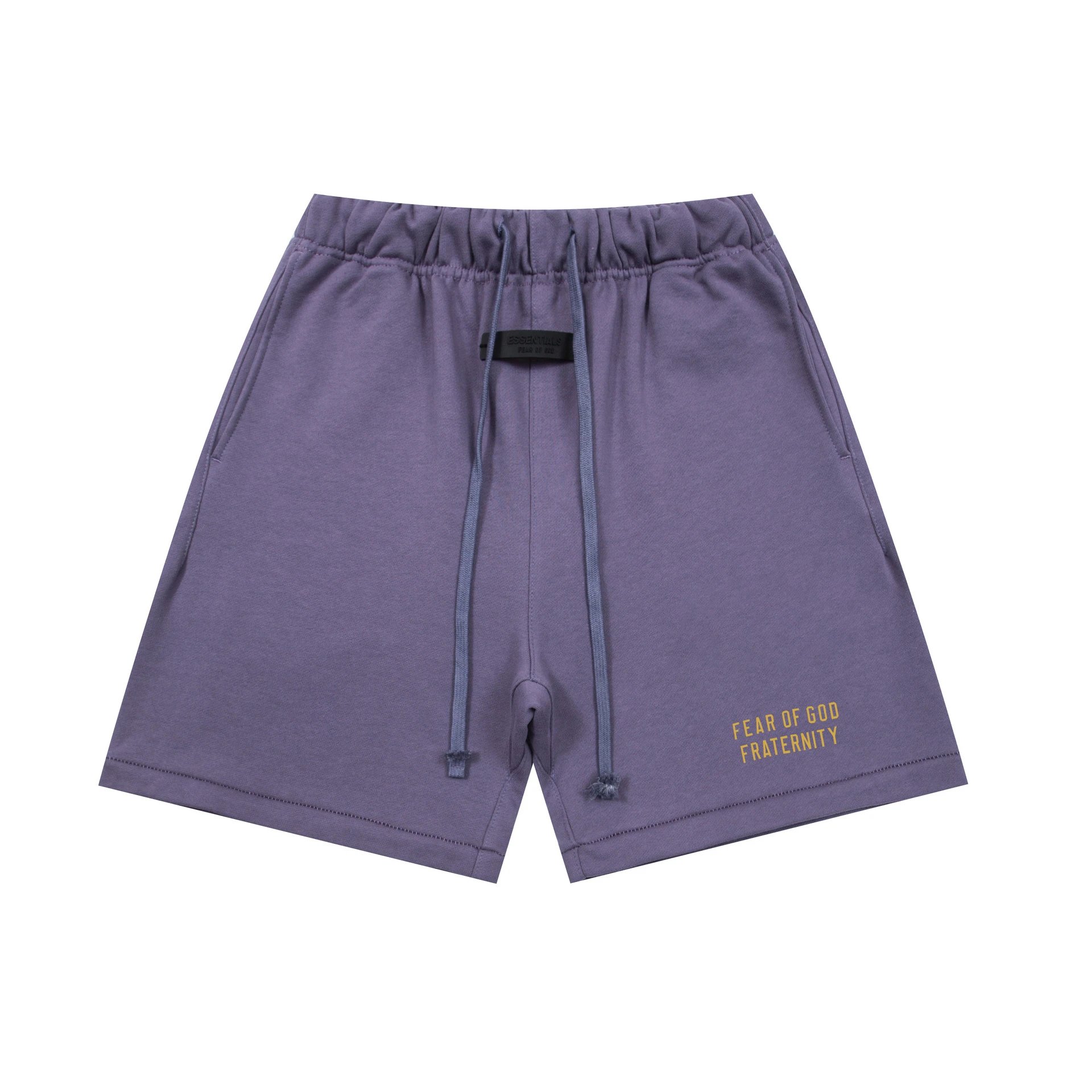 ESSENTIALS minimalist style light purple shorts
