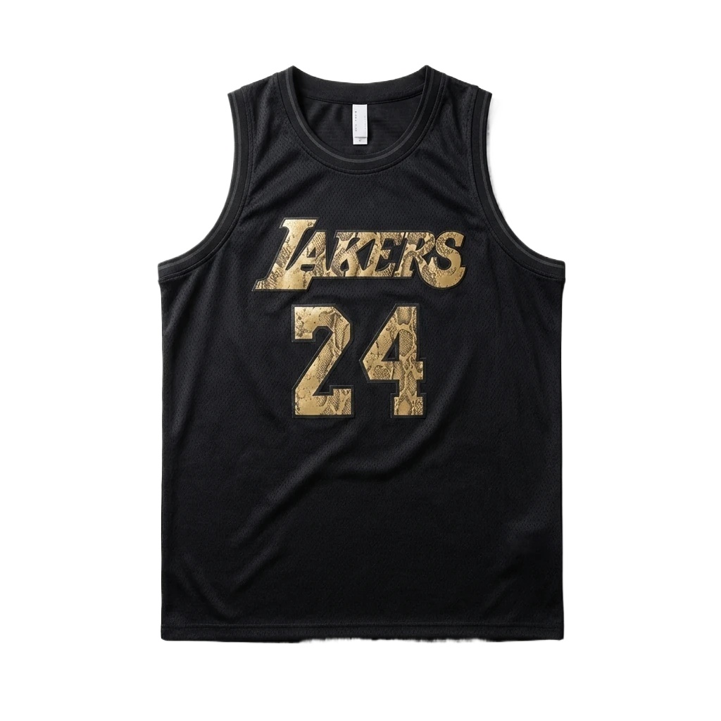 The No. 24 black vest of the Los Angeles Lakers