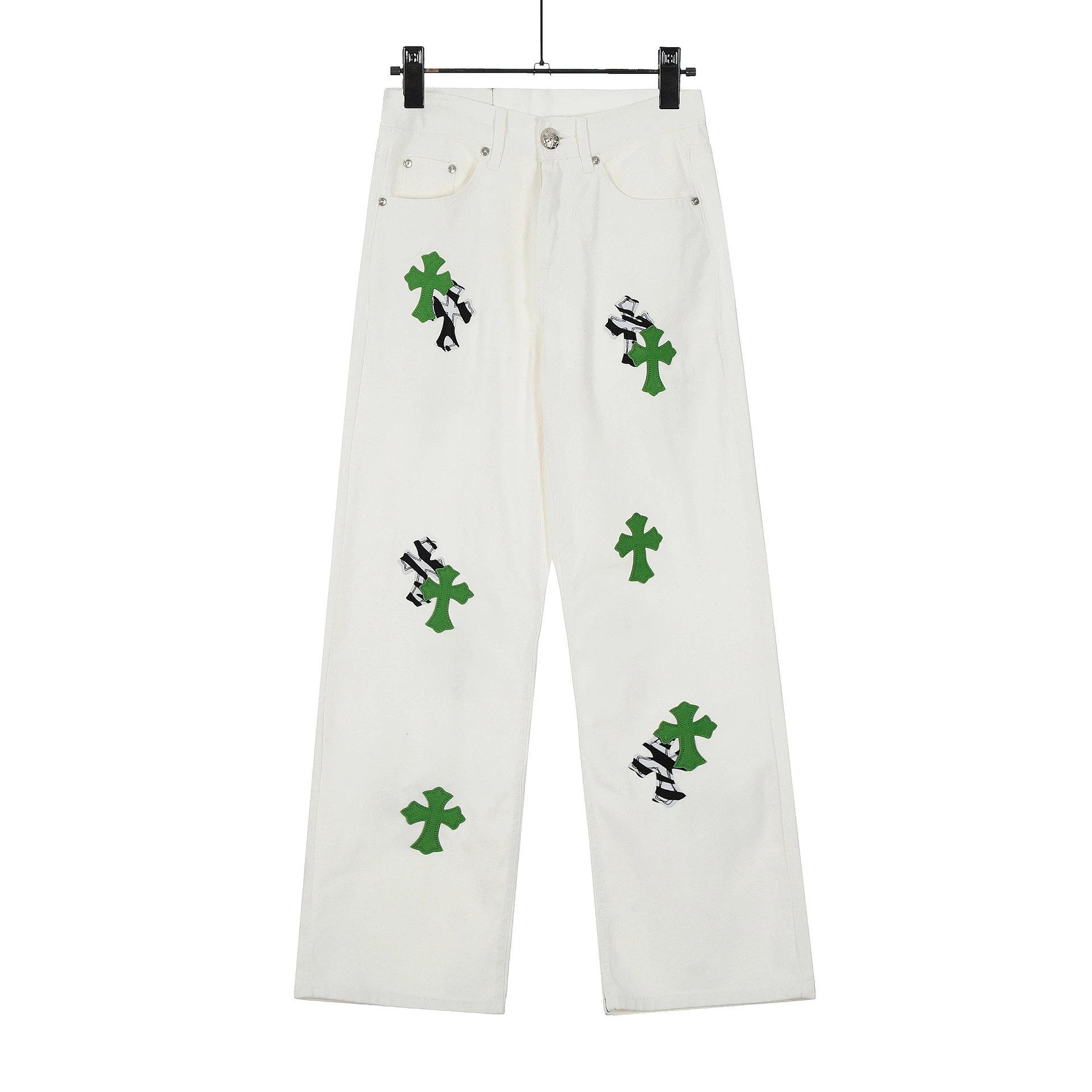 Chrome Hearts Travel Graphic jeans Light Denim Jeans with Modern Look