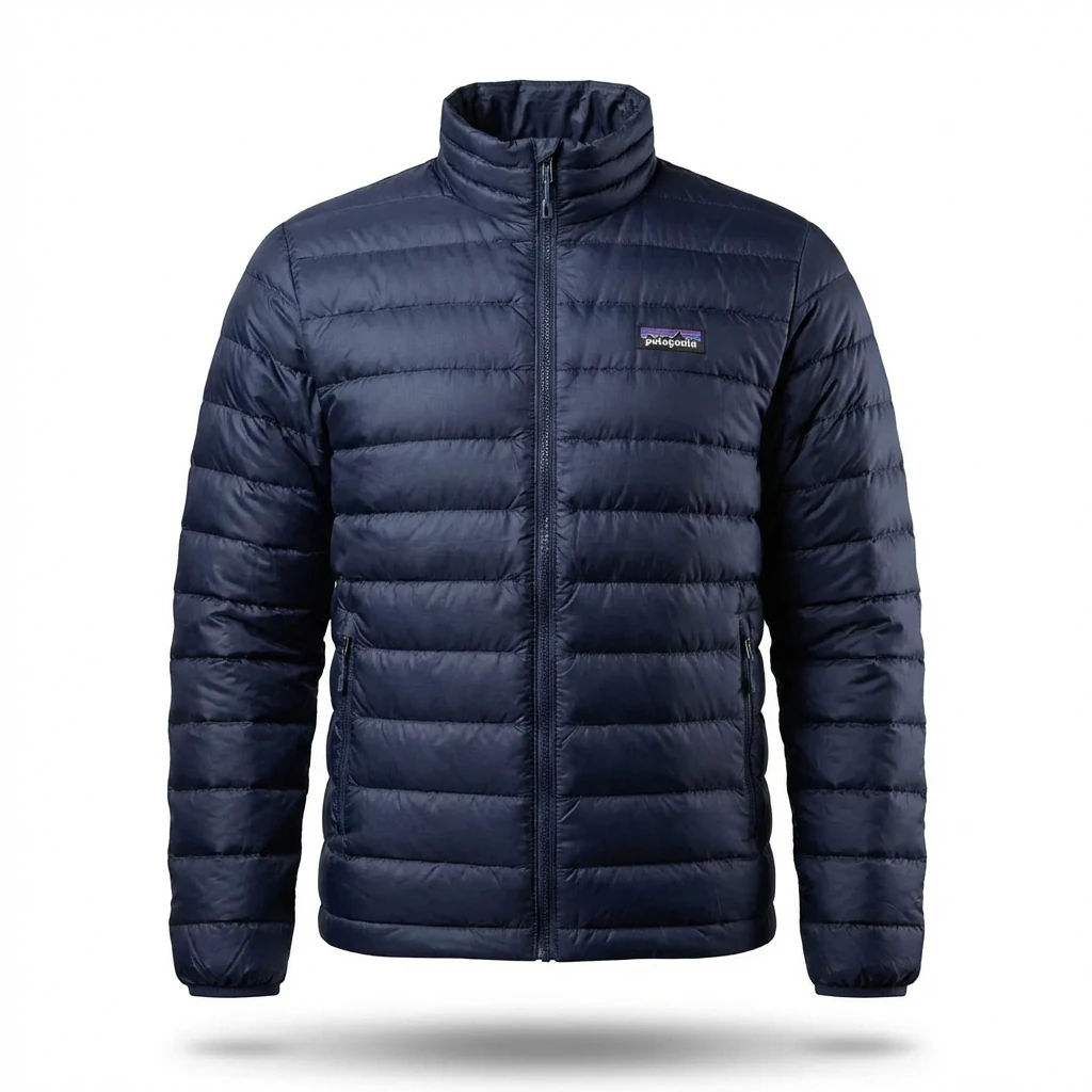 Patagonia's warm series dark blue cotton-padded jacket