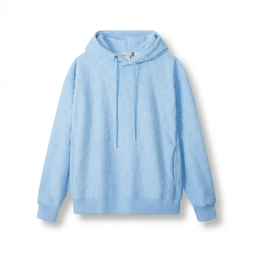 Dior's classic light blue hoodie