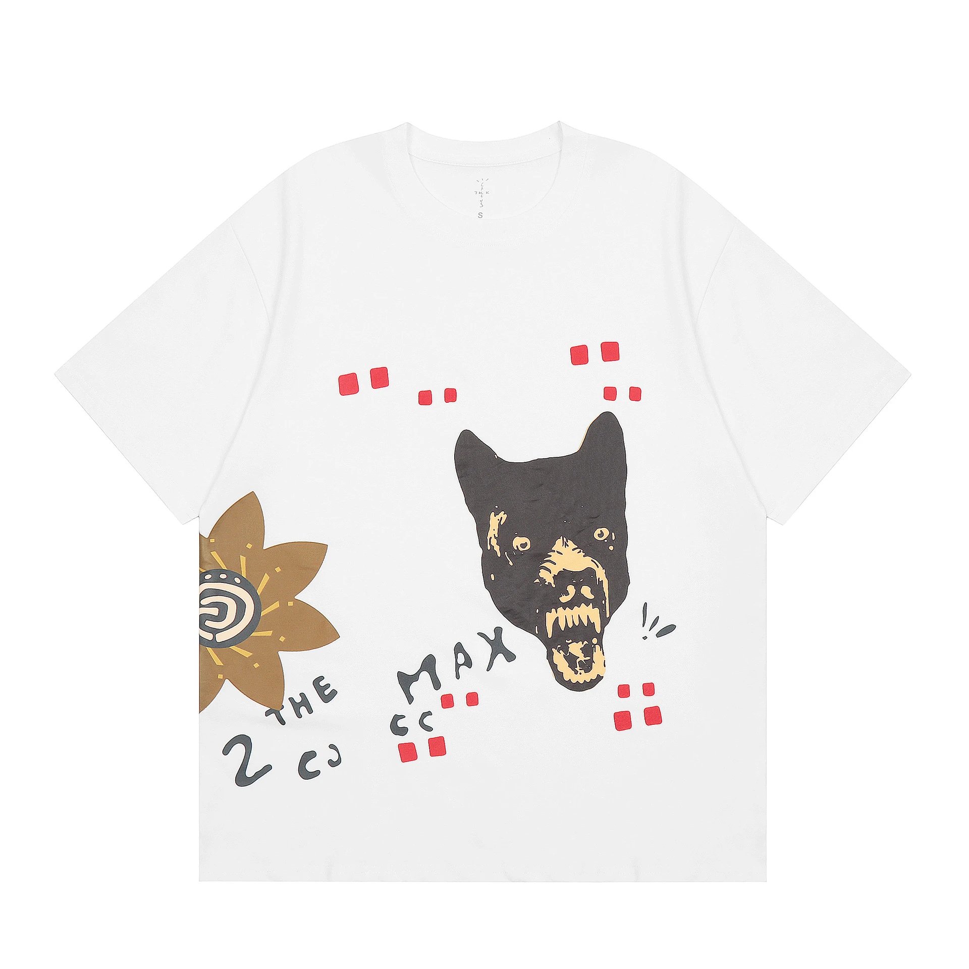 Travis Scott Summer Graphic T-shirt Brown Travis Scott with Bold Graphic