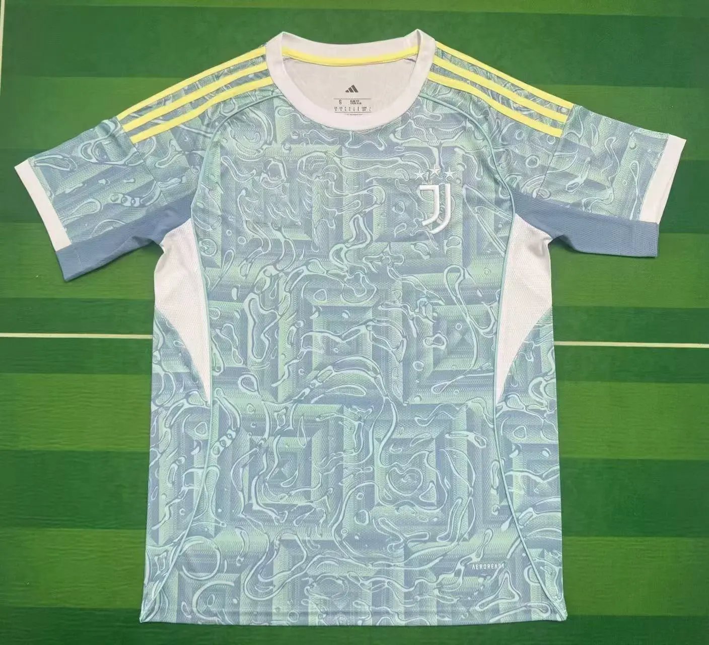 Real Madrid Patterned Home soccer jersey White Football Gold with Signature Styling