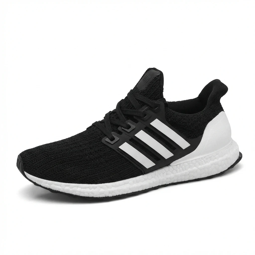 Adidas Ultra Boost (UB) series black and white running shoes