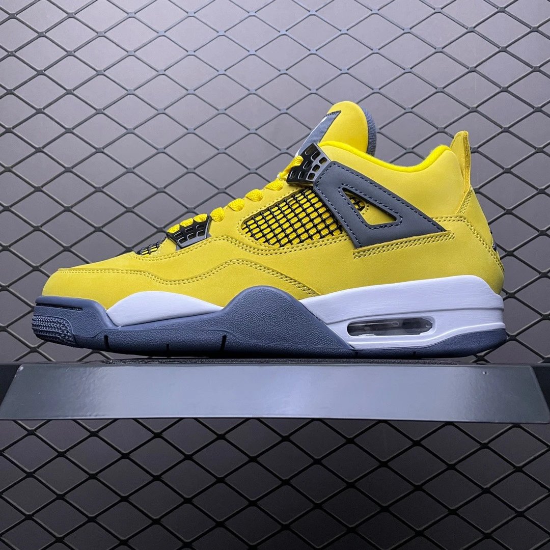 Jordan Basketball High-Tops with Statement Heel in Yellow and Gray