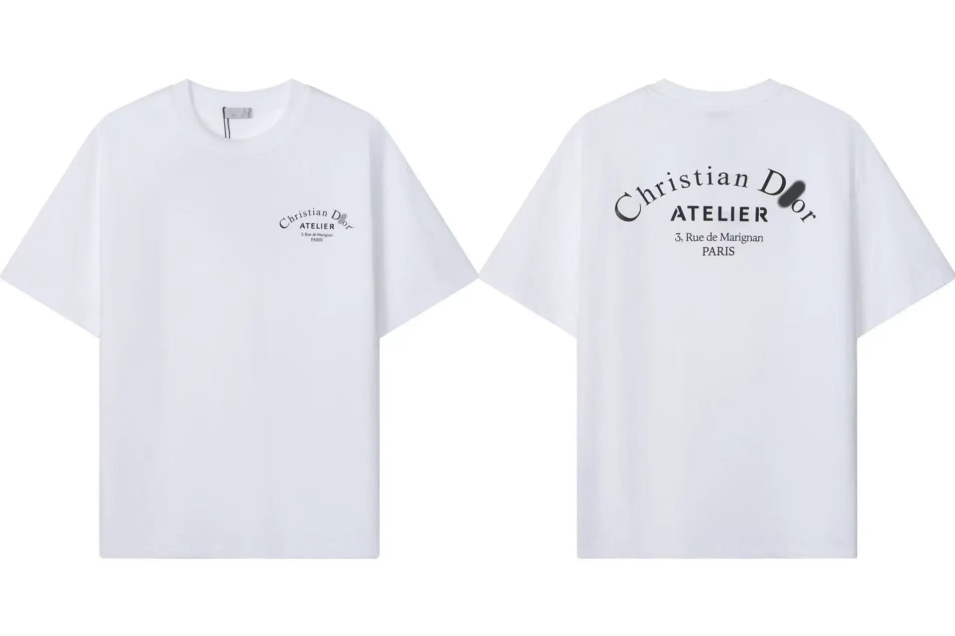 Dior Atelier Minimalist Style White T-Shirt