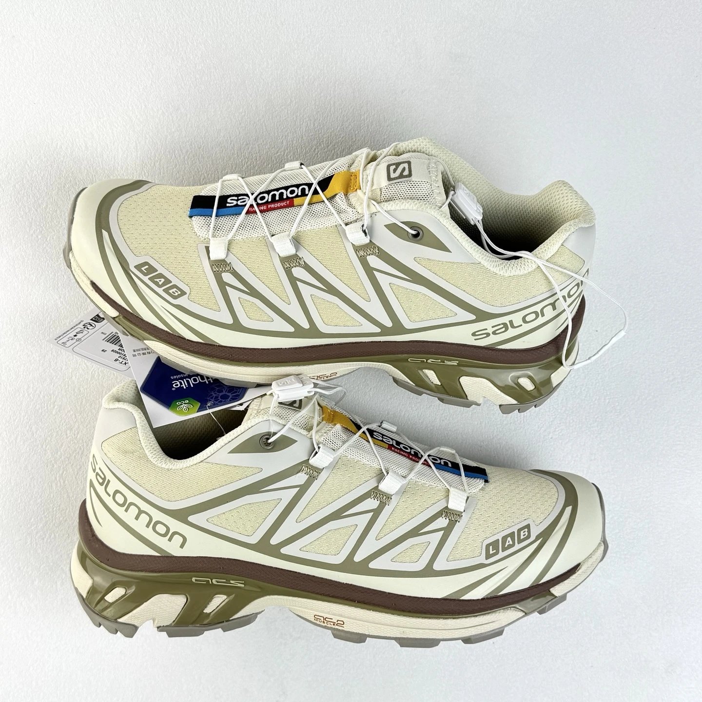 Salomon Beige Treaded Trail Sole Trail Sneakers