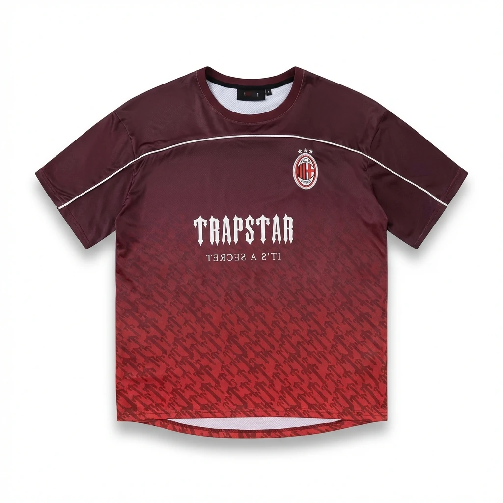 Trapstar Gradient Style Burgundy T-shirt