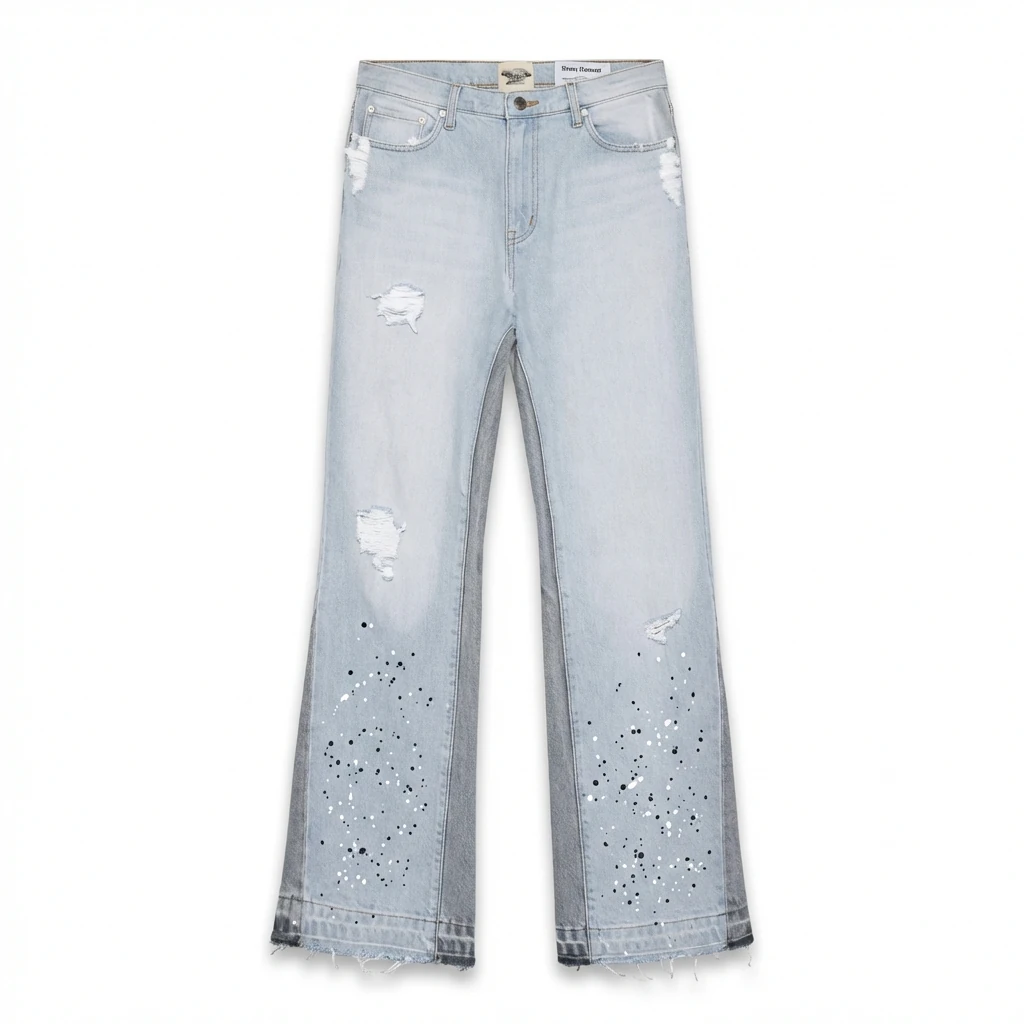 Gallery Dept Ripped Light Blue Jeans