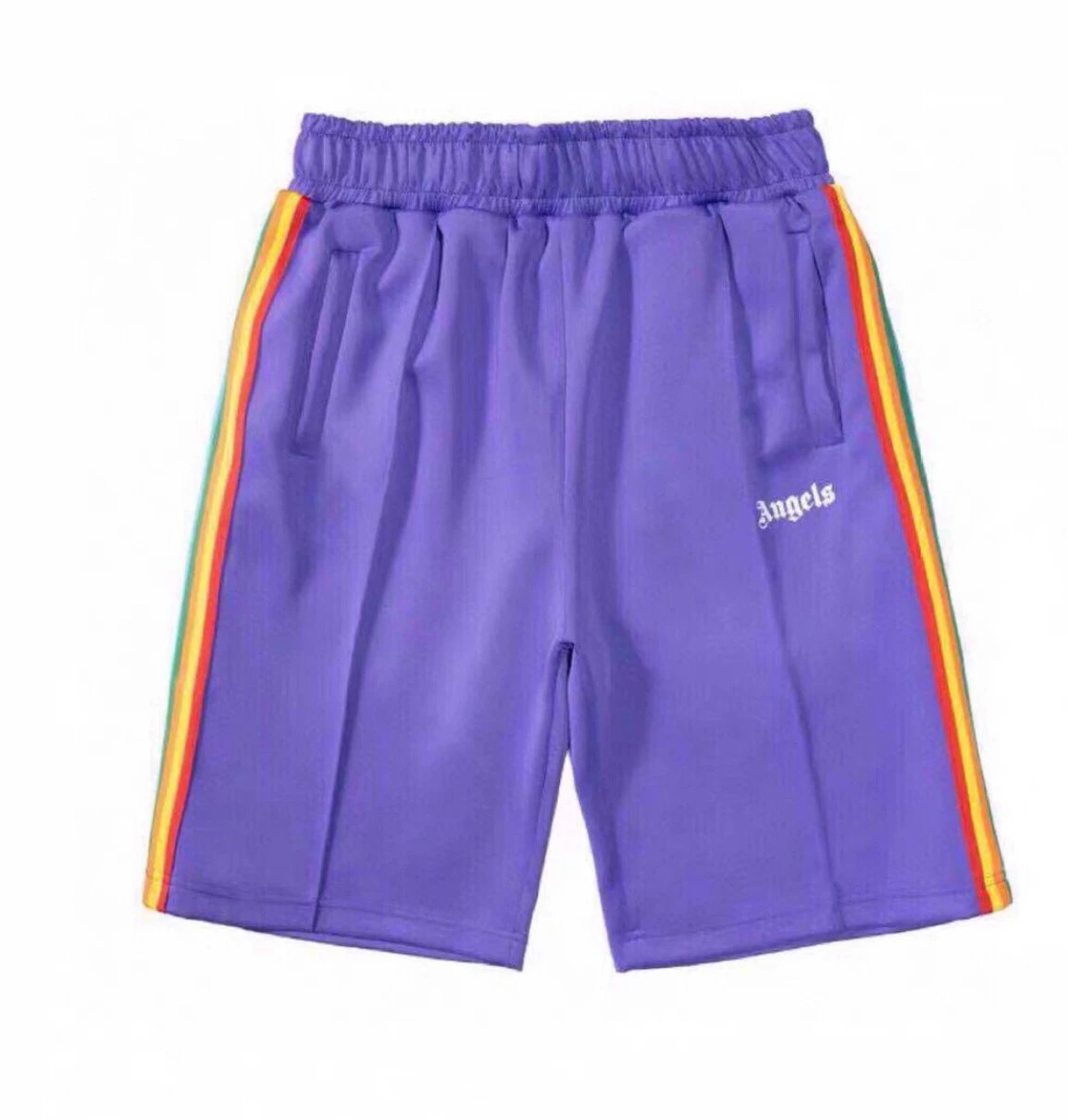 Palm Angels Weekend Track shorts Black Side Stripe for Seasonal Looks