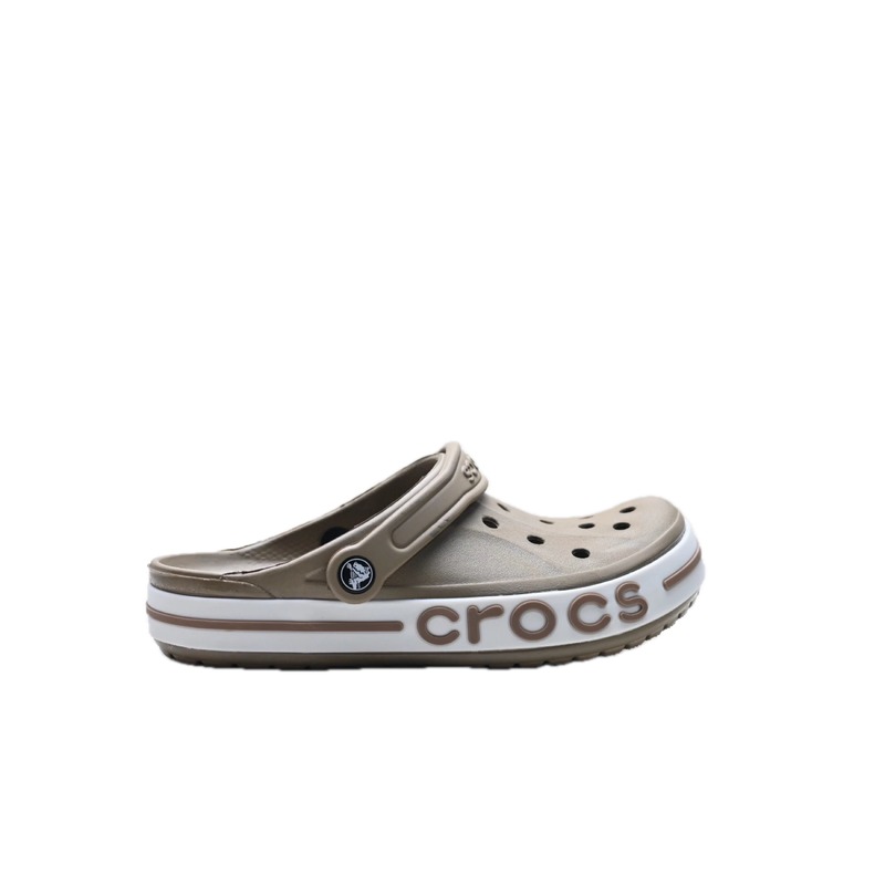Khaki Crocs clogs
