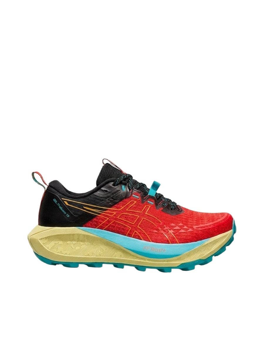 ASICS Trail Running Red and Black Sports Shoes