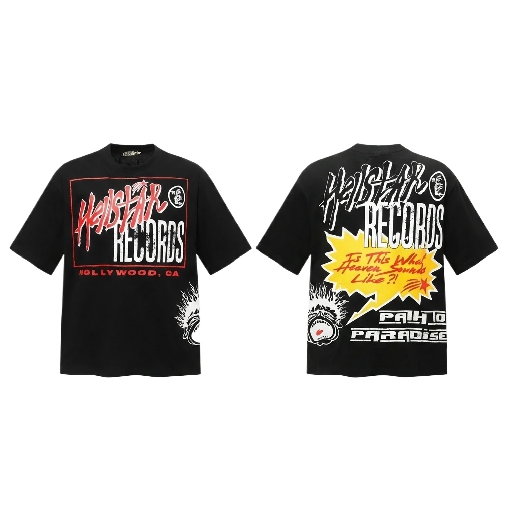Hellstar Records Trendy Cool Black T-shirt