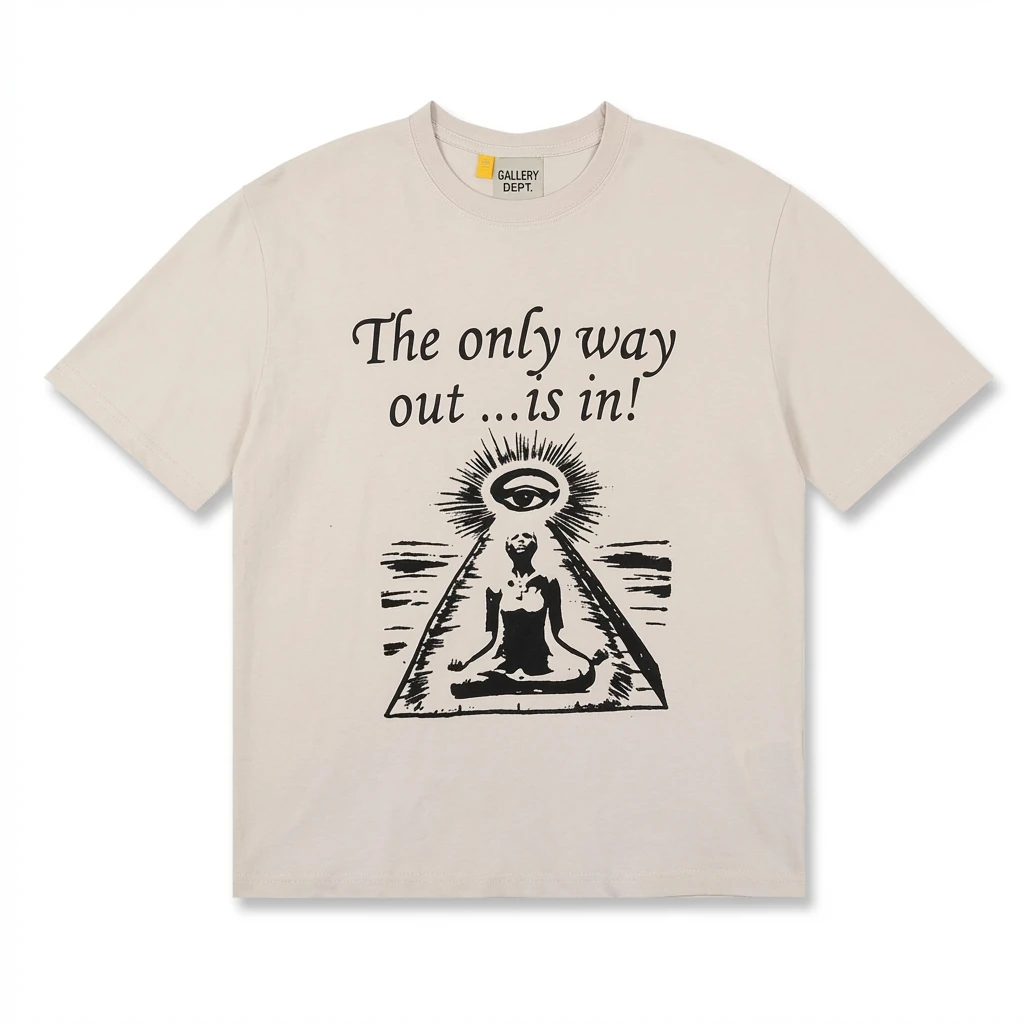 Gallery Dept Trendy Cool Style Off-white T-shirt