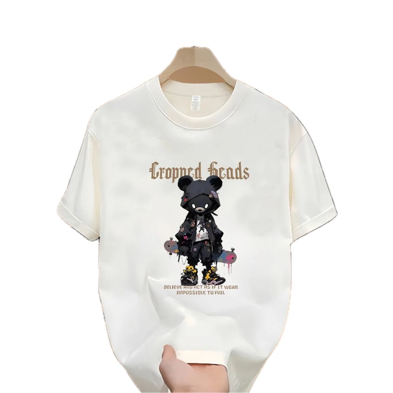 Cropned Heads Trendy & Cool Bear Off-white T-shirt