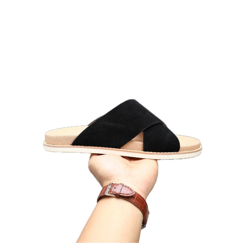 Brunello Cucinelli Casual-style Black Slide Sandals