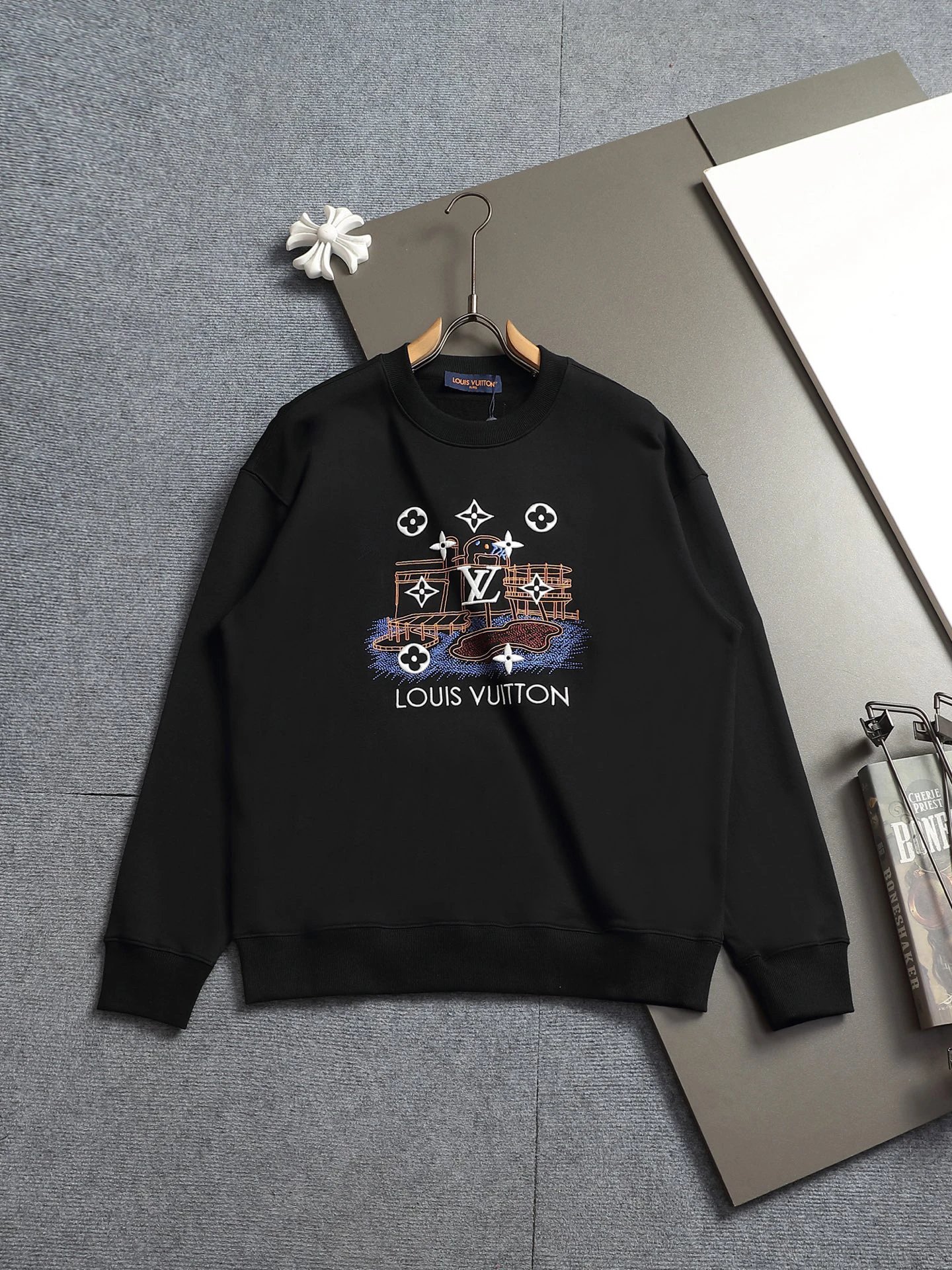 Cold Weather Louis Vuitton Sweatshirt Statement Print