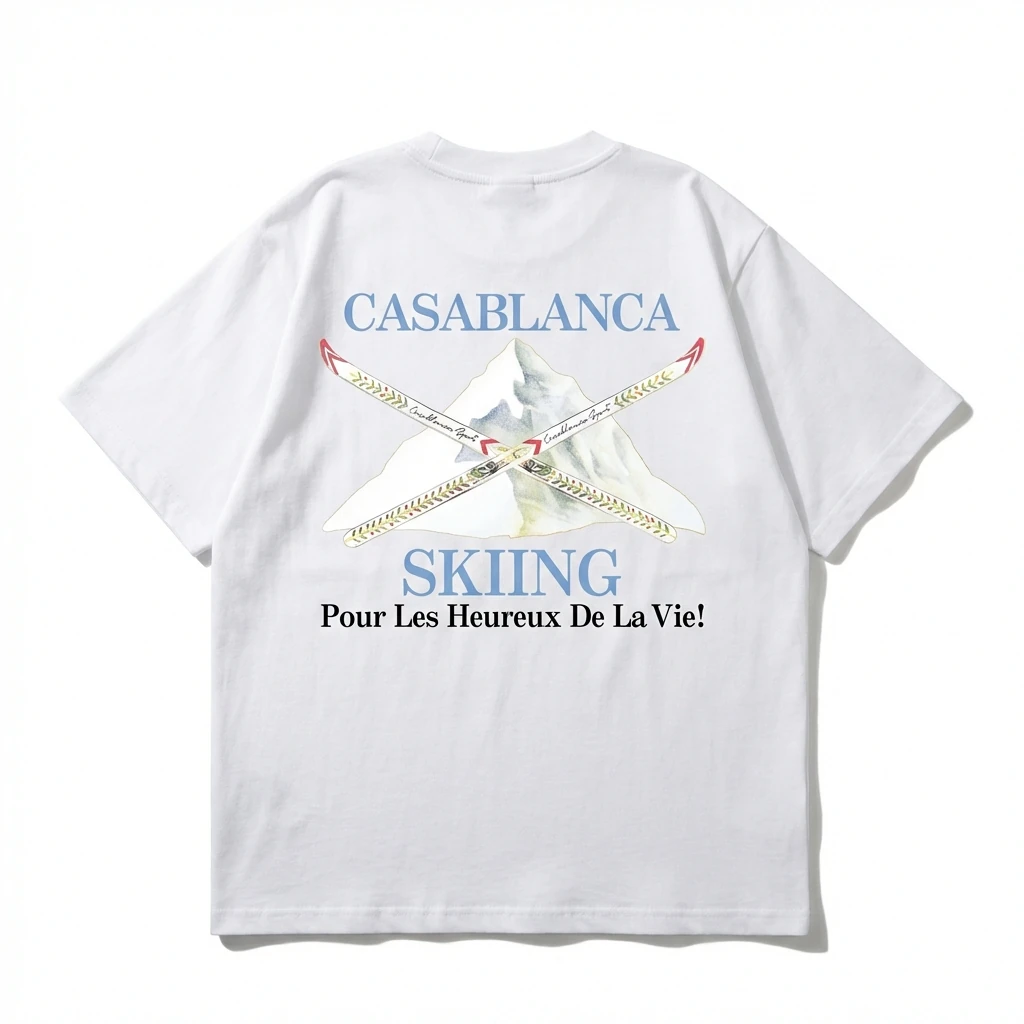 Casablanca Ski Style White T-shirt