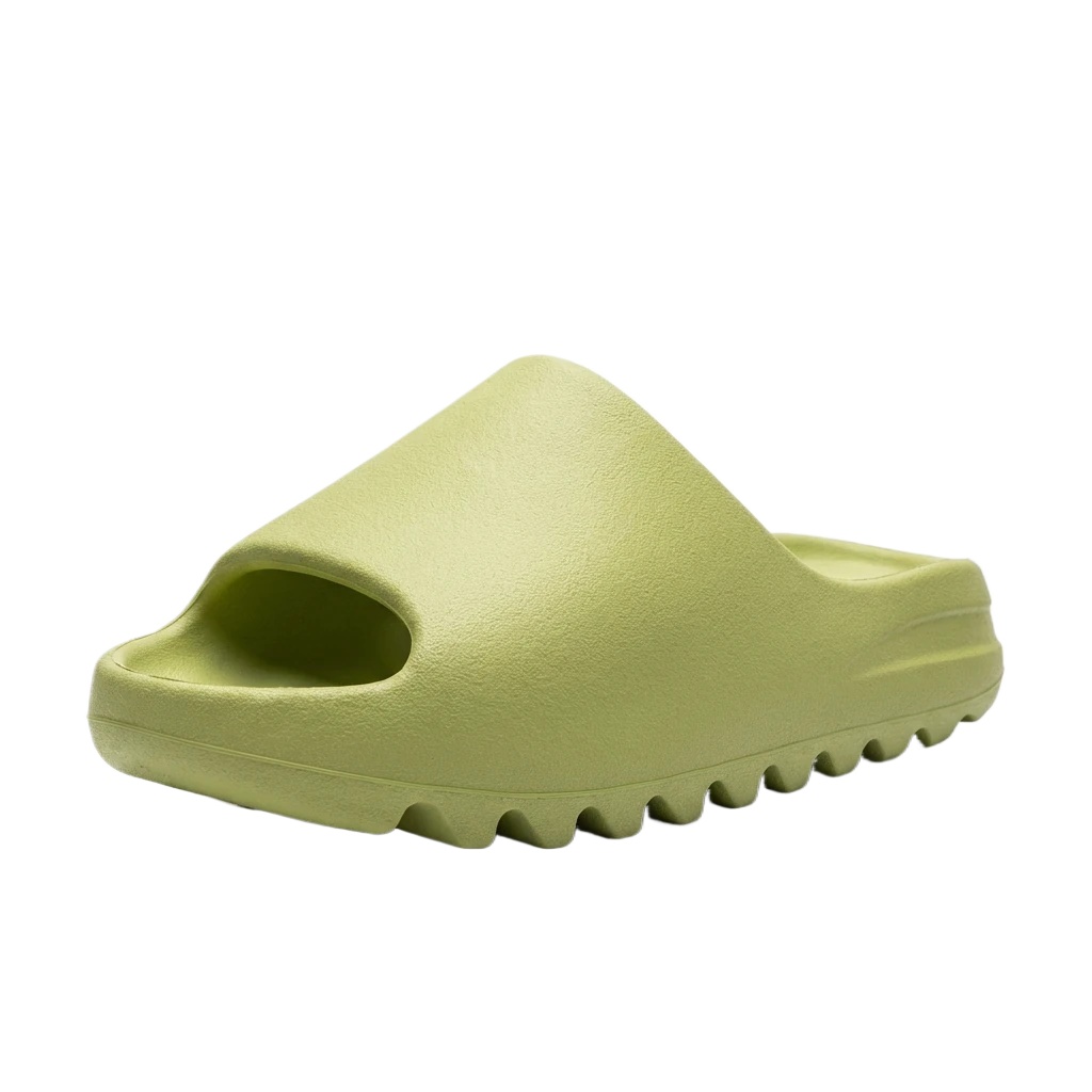Yeezy matte apple green slippers