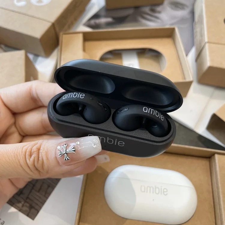 Ambie Open-Ear Wireless Earbuds in Black
