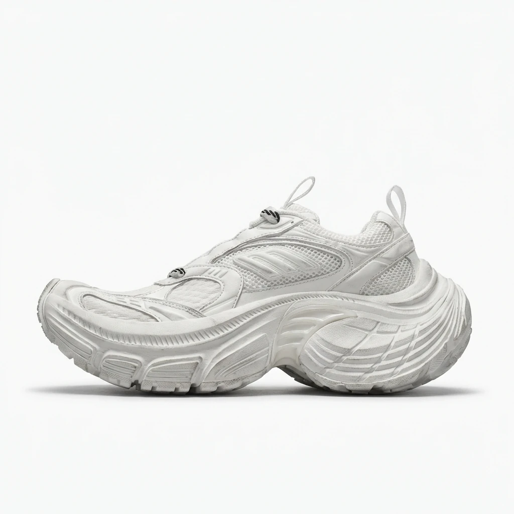 Balenciaga dad-style white shoes