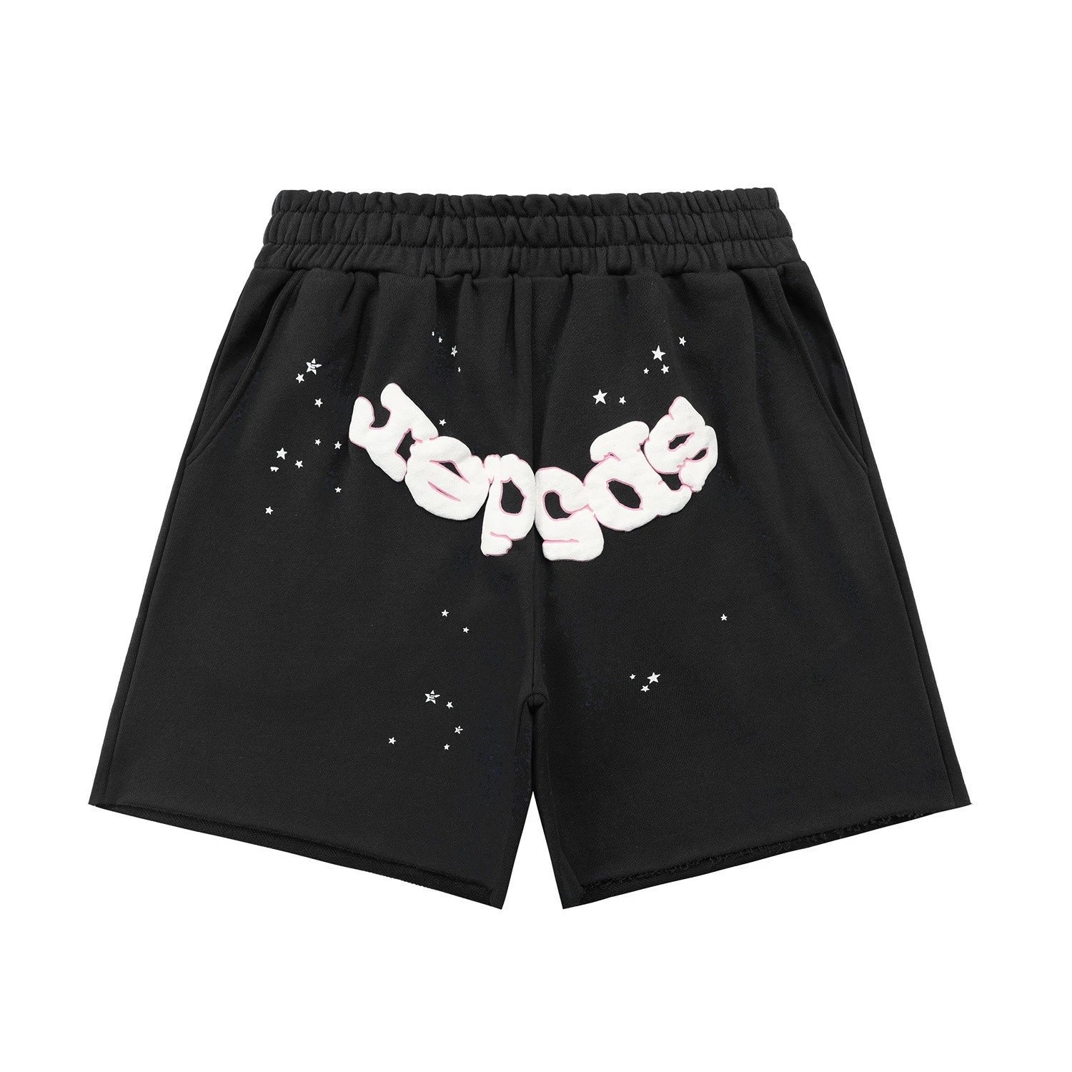 Sp5der star print wind shorts