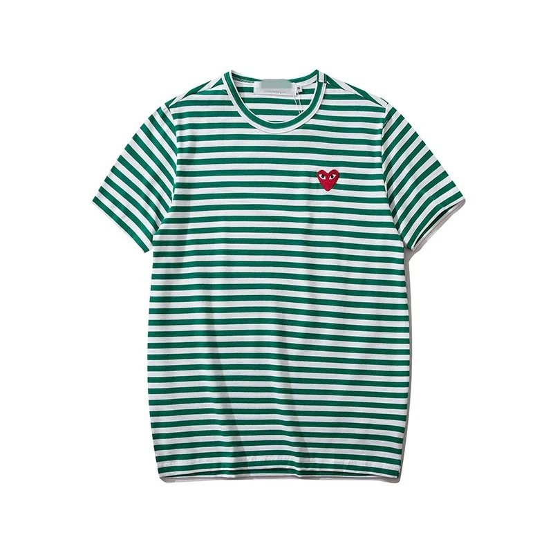 Comme des Garcons PLAY 2021-94 Green Style 2194 Heart Logo T-Shirt Match Day