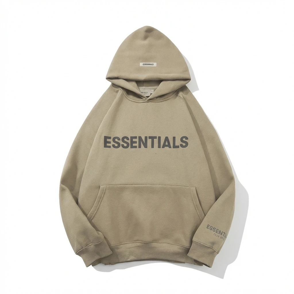 ESSENTIALS Simple Style Khaki Sweatshirt