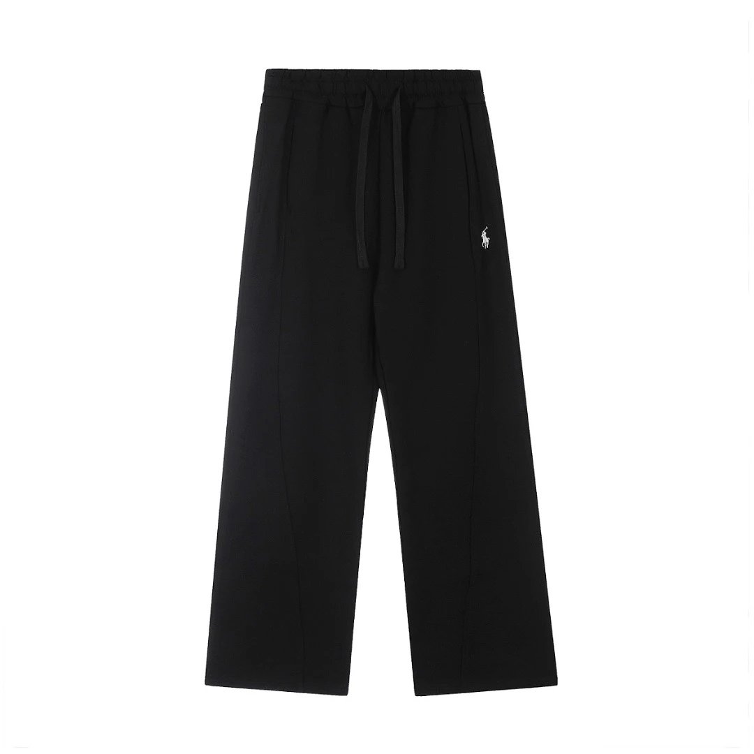 RalphLauren Wide-Leg Casual Pants Travel Edit in Black