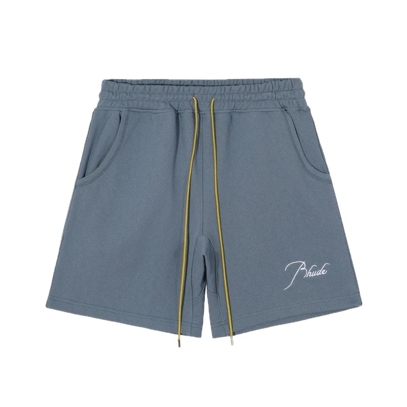 RHUDE casual style gray shorts
