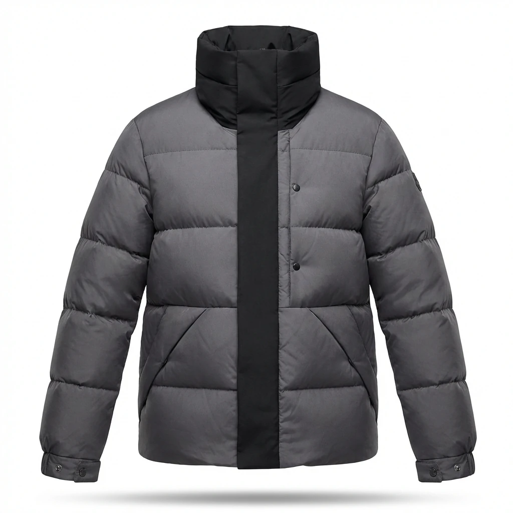 Moncler classic grey down jacket