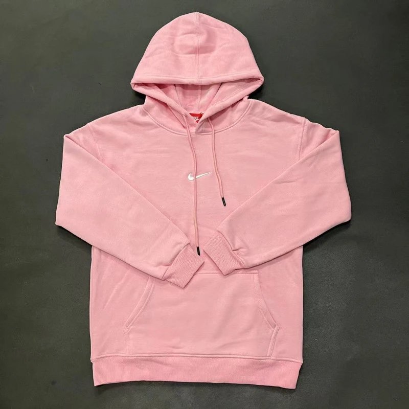 Nike Small Chest-Logo Detail Small-Logo Detail Pink Zip Hoodie Gift Ready Swoosh