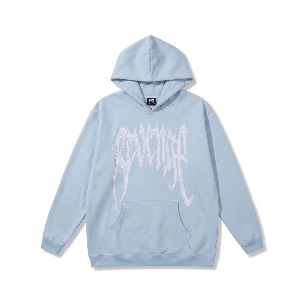 Revenge trendy and cool style light blue sweatshirt