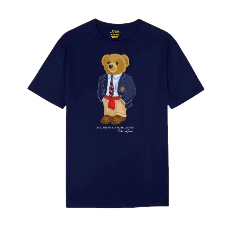 Ralph Lauren Teddy Bear Preppy Style Royal Blue T-shirt