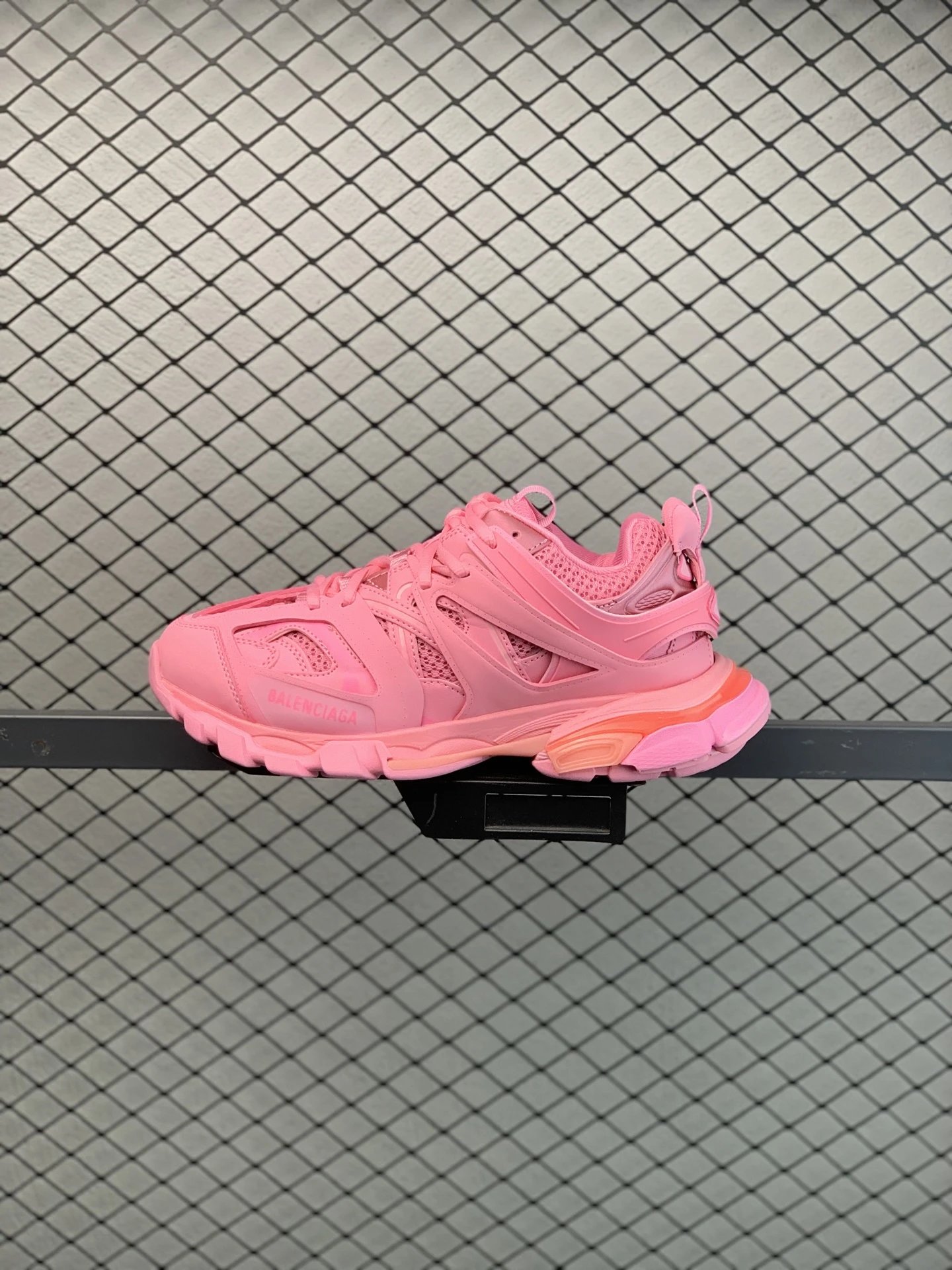 Balenciaga Chunky Runners in Bright Pink with Oversized Sole