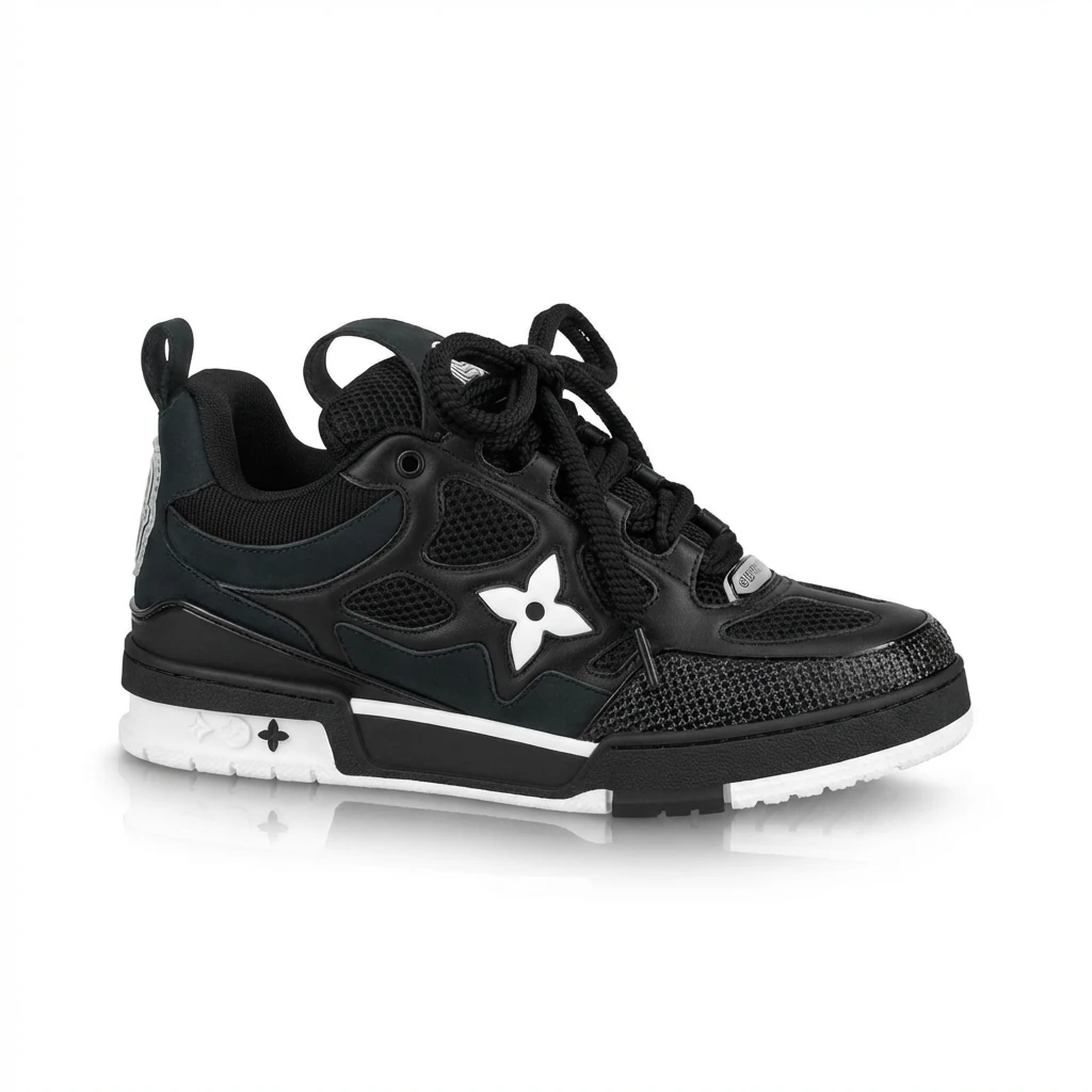 LV black stylish sports shoes