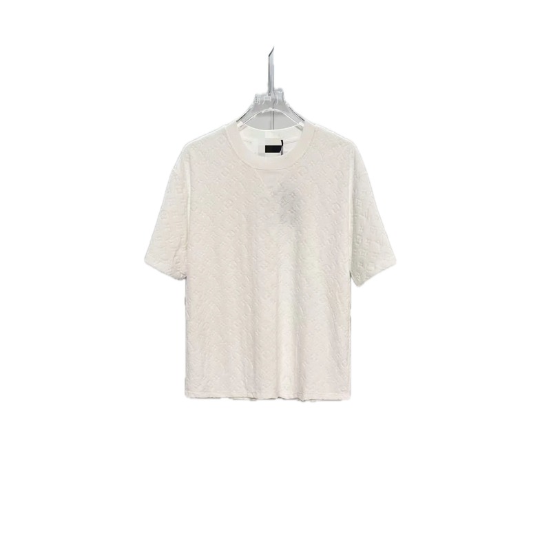 Louis Vuitton Monogram Collection Light Luxury Style White T-Shirt