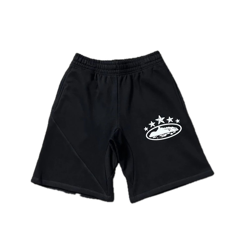 Corteiz Star Print Casual Black Shorts