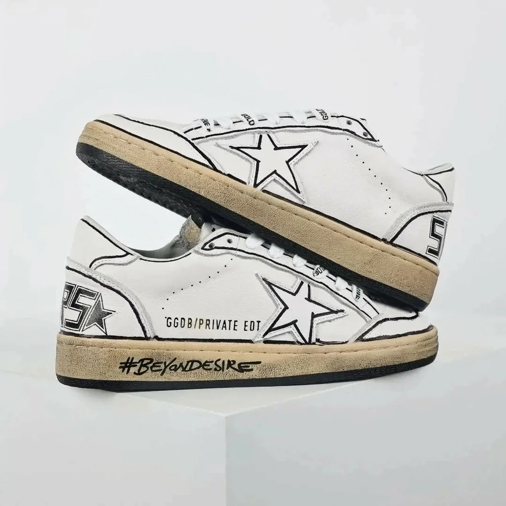 Golden Goose Dirty Sneakers, Trend, White