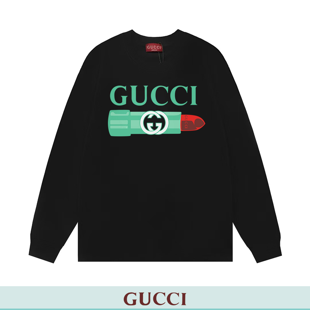 Sweatshirt by Gucci with Black Gucci Sweatshirt with Green