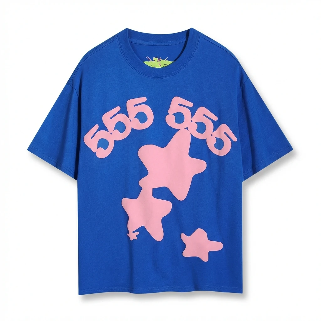 Sp5der Star Series Blue T-shirt