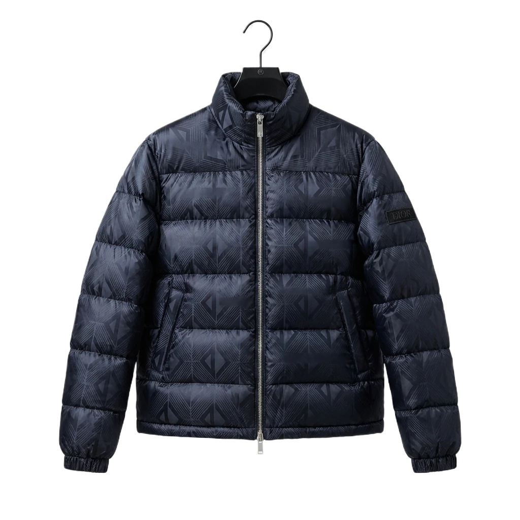Dior quilted black down jacket