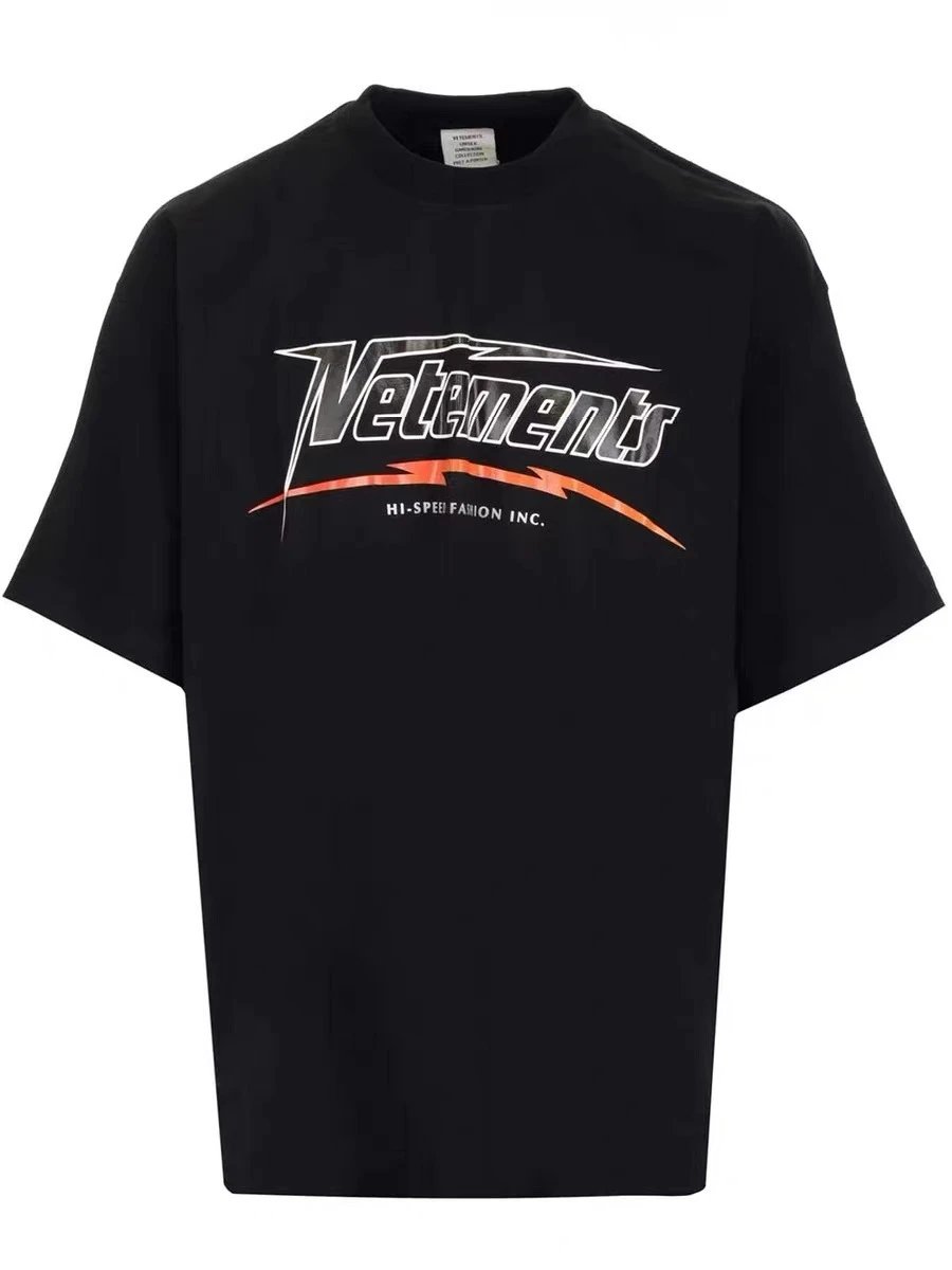 Compact Statement graphic T-shirt Black Colorful Lucky for Sport-Inspired Styling