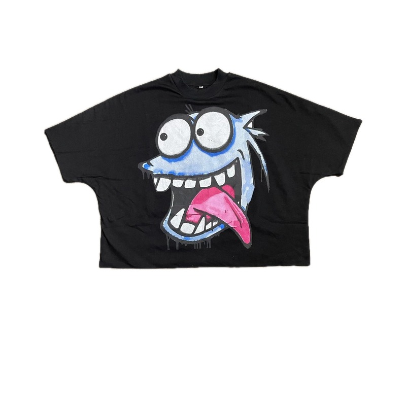 Billionaire Cartoon Trendy Brand Black T-shirt