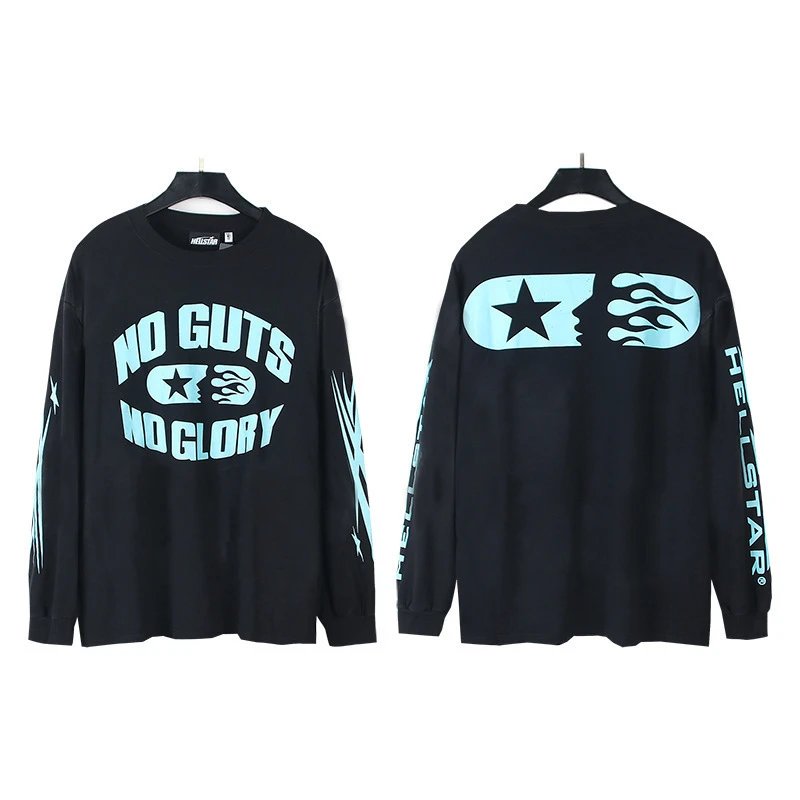 Hellstar trendy and cool black long-sleeve