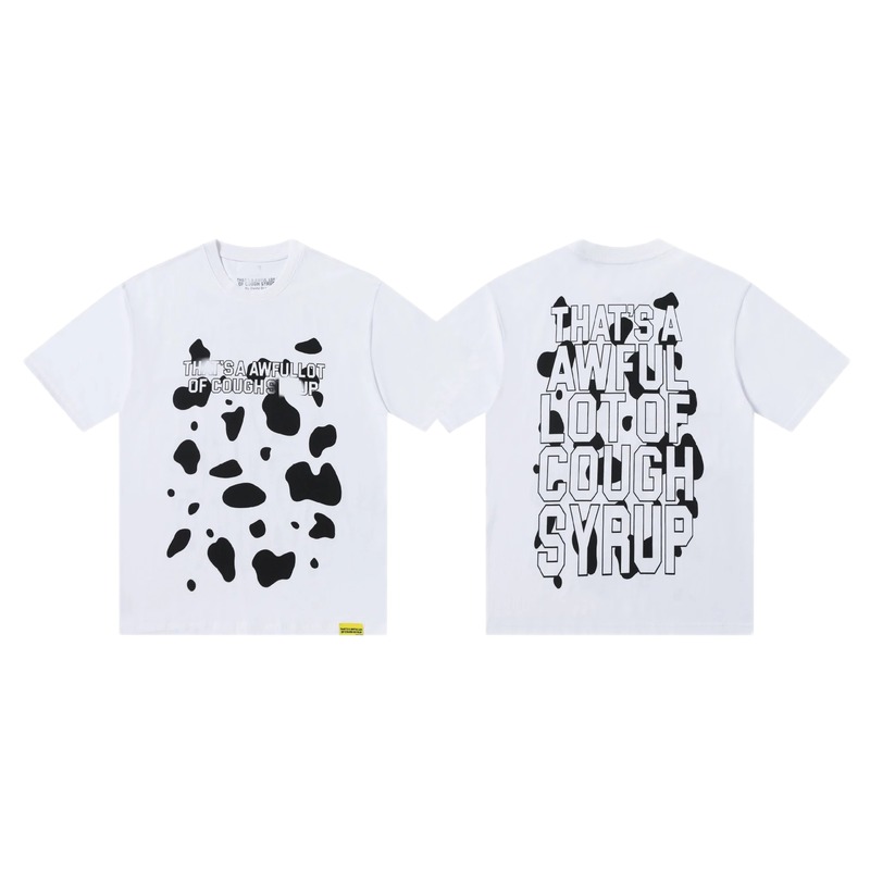 COUGH SYRUP Print Street Style White T-Shirt